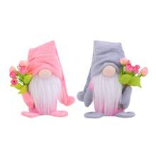 2 件套，母亲节郁金香小矮人挂饰，母亲节无脸老人家居装饰挂饰，送给妈妈的生日礼物，母亲节礼物家居窗饰挂饰 - 彩色 - 查看 7