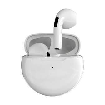 Auriculares inalámbricos Bluetooth Pro 6 Touch 9d Auriculares estéreo de alta fidelidad Auriculares inalámbricos Bluetooth intrauditivos duales con cancelación de ruido de micrófono