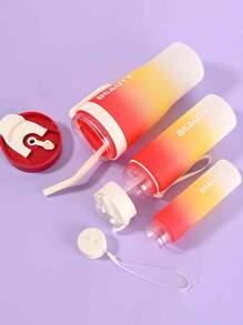 Juego de botellas de agua para exteriores de 2025 con degradado (1200ml+800ml+300ml) - 3 paquetes, artículos esenciales para acampada familiar - Multicolor - Ver 10