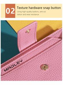 Vintage Solid Color Short Wallet Portable Bifold Coin Purse Women's Credit Card Holder Wallet Purse Wallet Mini Wallet Small Wallet