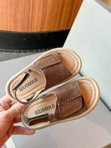 Children's Casual Sandals, New Fashion Korean Style Open Toe Soft Sole Anti-Slip Beach Sandals Suitable For Boys And Girls In Summer Outdoor