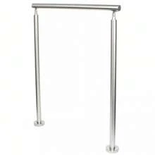 WUPYI Garden Steps Cross Bar Mobility Handrail Rail Grab Rail Outdoor 100cm - Silver - View 4