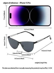 1 pieza Gafas de fiesta elegantes y personalizadas para mujer, adecuadas para la playa, fotografía al aire libre