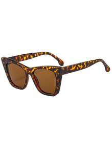 1pc Women's Fashion Fashion Glasses, 2025 New Oversized Cat Eye Frame, Suitable For Summer Beach, Campfires, Parties, Vintage & , Lightweight Luxury, For Sunning, Fishing, Driving, Cycling, Travel, Fashion Outfit, Stage Performance
