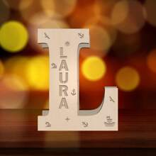 1 Piece, Custom Name Letter Night Light, 11 Inch Creative Luminous A-Z Letter Light, Big Hair Letter Logo LED Sign Number Sign, Suitable For Night Light Home, Bar, Christmas Light, Birthday, Party, Wedding, Decorative Digital Shape Light