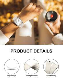 chinbersky Bộ 3 dây đeo Solo Loop co giãn tương thích với dây đeo Apple Watch 38mm 40mm 41mm dành cho nam nữ, dây đeo thể thao bằng nylon đàn hồi có thể điều chỉnh tương thích với Apple Watch Series Ultra/SE/8/7/6/5/4/3/2/1 - Nhiều màu-2 - Xem 4