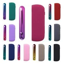 Funda de silicona colorida y cubierta de puerta para accesorios Iqos Iluma, cubierta reemplazable decorativa (solo funda protectora, la máquina no está incluida) - Compatible con Iluma, no con 3.0duo Accesorios en color rosa - Carcasa + cubierta lateral - Ver 4