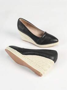 New Pointed Toe High Heel Shoes, Non-Fatiguing, Suitable For Plus Size Office Ladies, Fully Matching All Outfits - Black - View 3