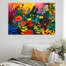 1pc Framed Canvas Poster, Contemporary Artwork Inspired By Henri Wall Art Canvas Paintings, Ideal Gift For Bedroom Living Room Corridor, Wall Art, Room Decoration