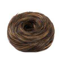 Messy Bun Hair Piece Curly Hair Bun Extensions With Straight Tails Hair Scrunchies Ponytail Hairpieces For Women