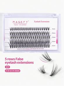 200 Cluster 5 Colors CC Curl Eyelashes Kit,Winky Colorful Cluster Lashes Eyelash Extensio,Mixed Style 30D Individual Lashes, 8-10-12-14-16mm With Longer Curls,Personal DIY Eyelashes Of Different Lengths,Natural Soft Handmade Eyelashes For Everyday Use - CC - 查看 6