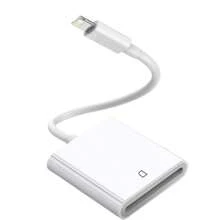 SD Card Reader Compatible With Iphone, USB C/Lightning Interface Compatible With IPhone 16/15/14/13/12/11/XR/Xs Max/7/8 Plus/SE, Camera Storage Card Reader And IPad - White - View 11