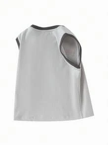 Balabala Boys' Sleeveless Tank Top, Quick-Dry Moisture-Wicking Summer Vest, 2025