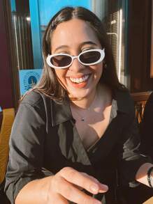 1 副黑色小框椭圆形眼镜架，时尚眼镜，适合日常配饰，女士沙滩配饰，太阳镜，太阳镜，基本款，适合毛衣，牛仔裤，运动裤，连帽衫，夹克，连衣裙和长袖衬衫，时尚遮阳，优雅装扮，家庭出游，旅行度假，适合夏季海滩度假、户外、旅行