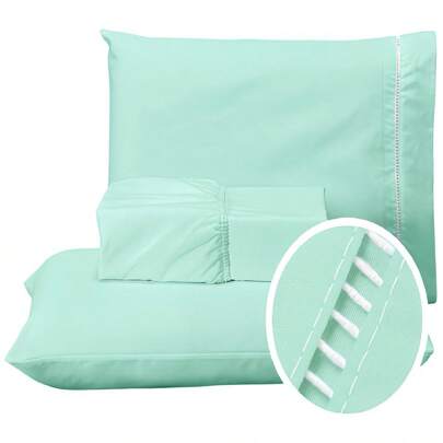 Jogo de Lençol 400 Fios Com Elástico Cama Box Solteiro Casal Queen King