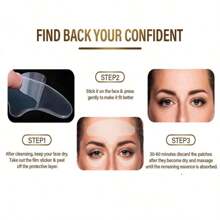 Reusable Silicone Anti-Wrinkle Patches, Forehead, Face, Neck, Lip Stickers, Improve Skin Fine Lines, Promote Skin Health - Multicolor - View 4