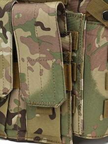 Multi-Accessories Bag + 3-In-1 Equipment Bag Hunting Vest, Gift US Flag, Made Of Waterproof, Abrasion-Resistant, Tear-Resistant Material, Training Vest Suitable For Hunting, Training, Outdoor Survival And Various Outdoor Scenarios