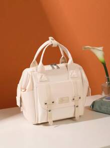 1pc Diaper Bag Tote Cute Mini Mommy Bag For Hospital, Diaper Bag, Bags For Travel, Diaper Tote Messenger Purse, Travel Diaper Tote For Mom And Dad, Multifunction Diaper Tote Nursery Storage Bin For Diapers, Wipes & Toys Diaper Bag For Outdoor - Multicolor - View 14