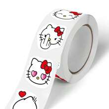 500pcs   Round Sticker Roll - Colorful Reusable Stickers For Scrapbooking, Gift Wrapping, Party Favors And DIY Crafts, Includes 8 Patterns - Multicolor - View 7