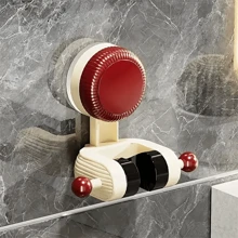 1 pieza Soporte ajustable para cabezal de ducha con ventosa, estantería de ducha sin perforación para el baño, soporte de ducha montado en la pared, base fija universal para cabezal de ducha, accesorios de baño, nuevos productos de otoño, regalo del Día de San Valentín