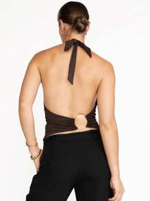 Budhaul 时尚性感露背吊带背心年轻热卖吊带背心女式夏季上衣