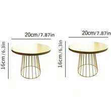 1 Pc/2 Pcs Metal Wedding Dessert Table Decoration Stand - Elegant Cake Snack Tray Shelf For Birthday Party And Wedding Decor,Kitchen,Christmas Gift