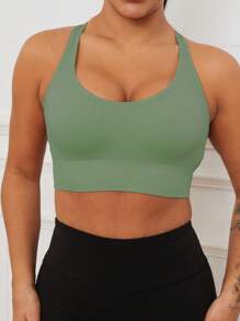 3pcs Women's Multi-Color Seamless Adjustable Padded Comfortable Breathable Anti-Shock Sports Yoga Bras