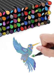 12/24/36/48 件彩色绘画套装，包括细线笔、荧光笔、美术用品、滚珠笔、用于书写笔记的细尖笔、日历着色、Sipa 细尖笔 - 0.4 毫米毡尖、PE 材料、鲜艳的颜色，非常适合成人着色、书写、绘画、教师和学生