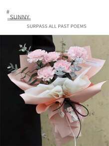 20 张/包大尺寸防水纯色包装纸，适合日常、节日花束包装和礼品包装