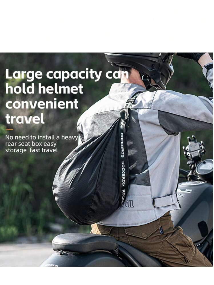 bike helmet storage bag 9X - Black Easy to carry put Waterproof Light Weight Storage Bag