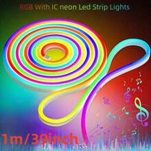1pc  RGB+IC Govee Neon Rope Light,  Dream Color Dynamic LED Rope Lights  Led Light Strips For Bedroom Music Sync Flexible Cuttable DIY Design, Mobile APP Control, Neon Lights For Indoor Gaming Room Bedroom Festival Decor(Excluding Remote Control) - Multicolor - View 15