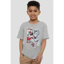 Marvel Spider-Man Childrens/Kids Panel Collage T-Shirt (Sport Heather)
