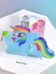 MY LITTLE PONY 1pc My Little Pony Rainbow Dash & Pinkie Pie Cartoon Character Jumbo Hair Clip Decor, Suitable For Valentine's Day, Gifts, Birthday Decor, Room/Home Decor, Desk Decoration
