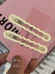 8 chiếc kẹp tóc nữ kiểu dáng lượn sóng ánh kim Y2K màu hồng, đen, đỏ hồng, phụ kiện tóc đơn giản thời trang màu trơn phù hợp cho hàng ngày, đi làm, du lịch, rửa mặt, trang điểm, phối hợp với quần áo, kẹp tóc càng cua, kẹp tóc cài đầu, đồ dùng học tập, kẹp tóc màu hồng, vẻ quyến rũ năm mới, phụ kiện Valentine, phụ kiện đội đầu, ghim cài tóc - Nhiều màu - Xem 6