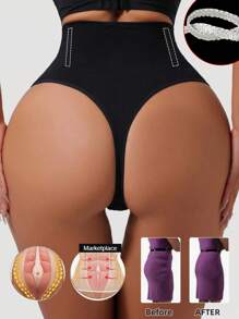 塑身内裤收腹塑身内裤带钢骨无缝提臀塑身三角裤产后丁字裤控腰带内衣