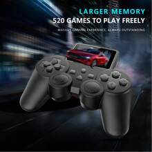 Retro Handheld Game Console With 520 Adventure Classic Games, TV Video Game, Portable Arcade Machine, Single & Multiplayer - Black - View 8