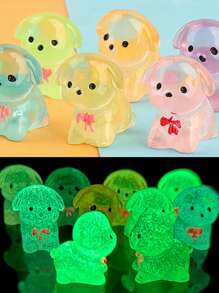 10/30/50pcs DIY Mini Puppies, Luminous Mini Resin Puppies, Mini Toys, Small Animals That Glow In The Dark, Suitable For Holiday Gifts, Sock Gifts, Party Gifts, Prank Games, Landscape Gardens - Multicolor - View 10