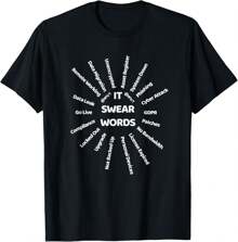 IT Service Desk Information Technology Words Meme Women Men T-Shirt - Black - View 1