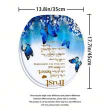 4PCs Flowers With Butterfly Curtain Shower Curtain Decoration, Beautiful Housewarming Gift Modern Home Decoration, Waterproof Shower Curtain And Toilet Floor Mat Three-Piece Set Comes With 12 Shower Curtain Hooks Bathroom Decor Fall Decor Bathroom Accessories Back To School