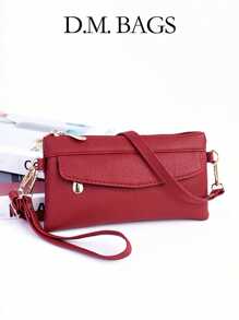 Minimalistyczna torba na ramię/crossbody w kształcie przekątnej, mała torebka w kształcie kwadratu