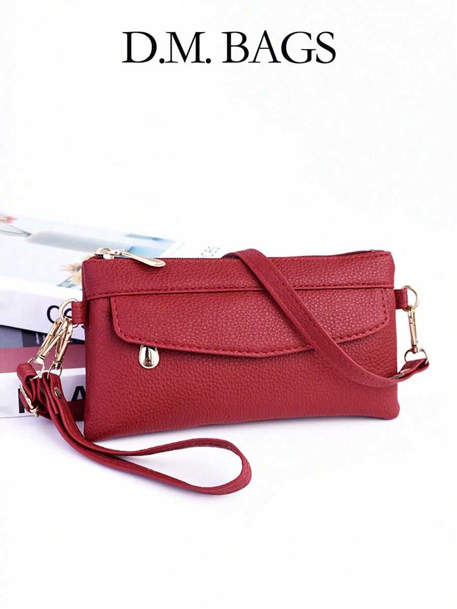 Minimalistyczna torba na ramię/crossbody w kształcie przekątnej, mała torebka w kształcie kwadratu