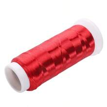 1200m/rouleau Fil de fleur enveloppé de velours sans nœud en polyester - Matériel pour épingle à cheveux, broche et franges de style antique fait à la main. Utilisé pour la fabrication de bijoux tissés à la main, assortir la fabrication de bijoux, etc.