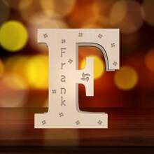 1 Piece, Custom Name Letter Night Light, 11 Inch Creative Luminous A-Z Letter Light, Big Hair Letter Logo LED Sign Number Sign, Suitable For Night Light Home, Bar, Christmas Light, Birthday, Party, Wedding, Decorative Digital Shape Light