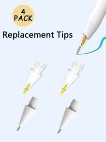 4/6/8 PCS Replacement Tips Compatible With Apple Pencil 1st/2nd Gen, Pencil Nibs Compatible With Ipad Pro Pencil 2/1 Gen - Multicolor - View 13