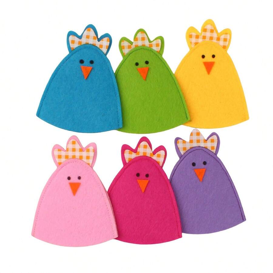 Envoltorios para huevos de Pascua, fundas para huevos de Pascua, decoraciones, lindas fundas para huevos de Pascua con forma de pollito. - Multicolor - Ver 1