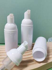 60毫升白色泡沫按压瓶，睫毛洗发水瓶，旅行泡沫按压瓶，空塑料瓶，可重复灌装迷你皂液器，适用于洗手液、睫毛洗发水、沐浴露，适合旅行、居家和学生返校使用