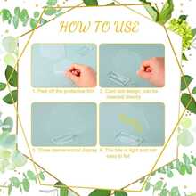 10pcs Acrylic Transparent Blank Wedding Hexagon Table Cards DIY Wedding Guest Birthday Party Seating Card - Multicolor - View 5