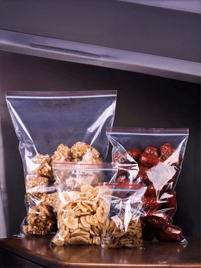 Saco Zip Hermético C/ 100 Unidades - Abre Fecha Alimentos Livre BPA Free