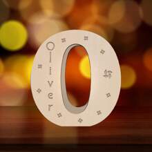 1 Piece, Custom Name Letter Night Light, 11 Inch Creative Luminous A-Z Letter Light, Big Hair Letter Logo LED Sign Number Sign, Suitable For Night Light Home, Bar, Christmas Light, Birthday, Party, Wedding, Decorative Digital Shape Light