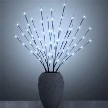 20 lumières de branche LED - Éclairage décoratif d'intérieur convenant pour les mariages, les anniversaires et Noël - Guirlandes lumineuses avec un design de branche sans piles